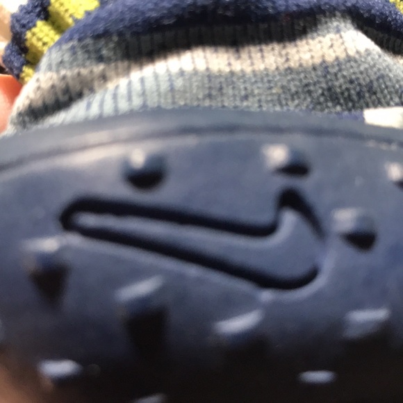 Baby Nike swoosh shoes slip on, unisex with non marking sole. size 3 C - Picture 3 of 8